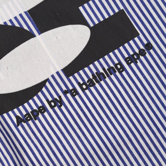 Aape by A Bathing Ape Striped Shirt with Logo Print - Picture 6 of 16